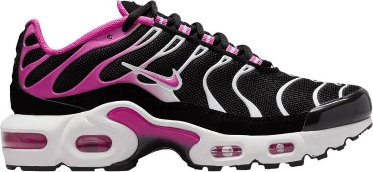 Nike Lage Sneakers Air Max Plus Black White Laser Fuchsia (GS)