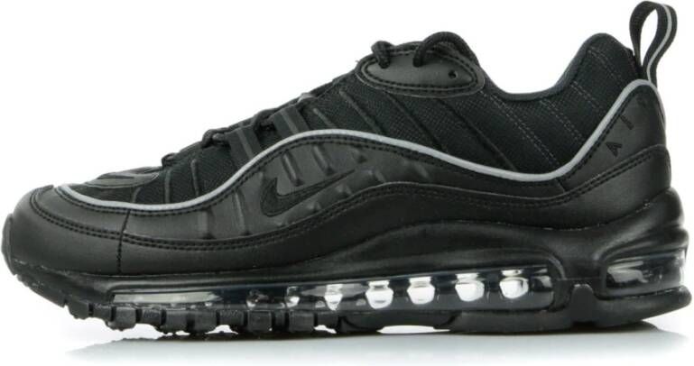 Nike Zwarte lage schoen Air Max 98 Black Dames Schoenen