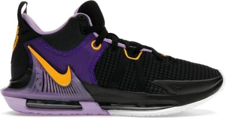 Nike Zwarte Lebron Witness VII Sneakers Multicolor Heren