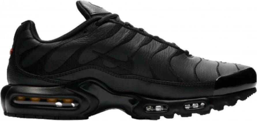 Nike Zwarte Leren Herenschoenen Black Heren