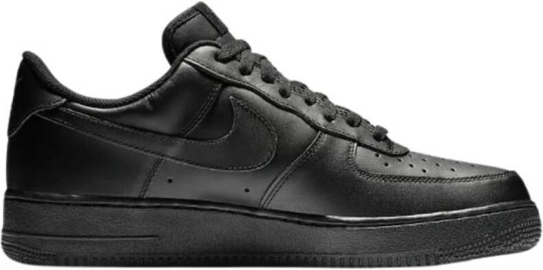 Nike Kids Air Force 1 Gs Low Black Black Black Shoes grade school 314192 009 - Foto 6