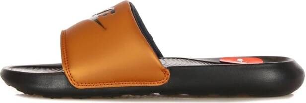 Nike Victori One Slipper voor dames Black Metallic Copper Black Dames