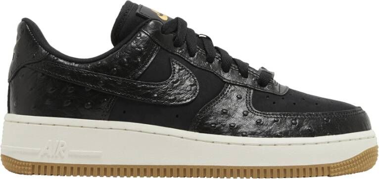 Nike Lage Sneakers Air Force 1 Low '07 Black Ostrich Gum (Women's) - Foto 1