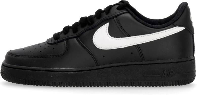 Nike Air Force Heren Schoenen Zwart Maat: 42.5 Leer Foot Locker