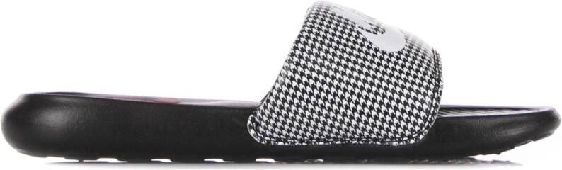 Nike Zwart Witte Slide Sandalen voor Vrouwen Black Dames