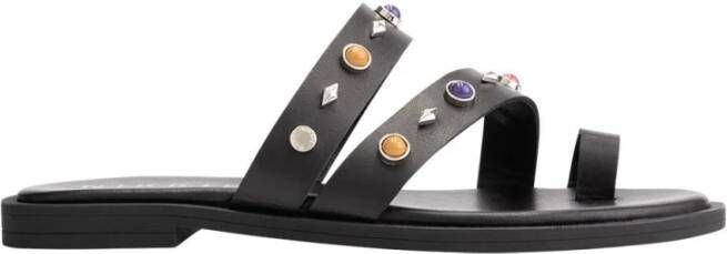 Nikkie Boho Slide Sandalen Zwart
