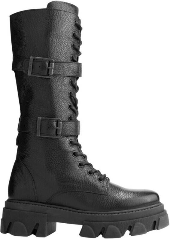 Nikkie Dana Combat Boots N 9-430 2301 Black Zwart Dames