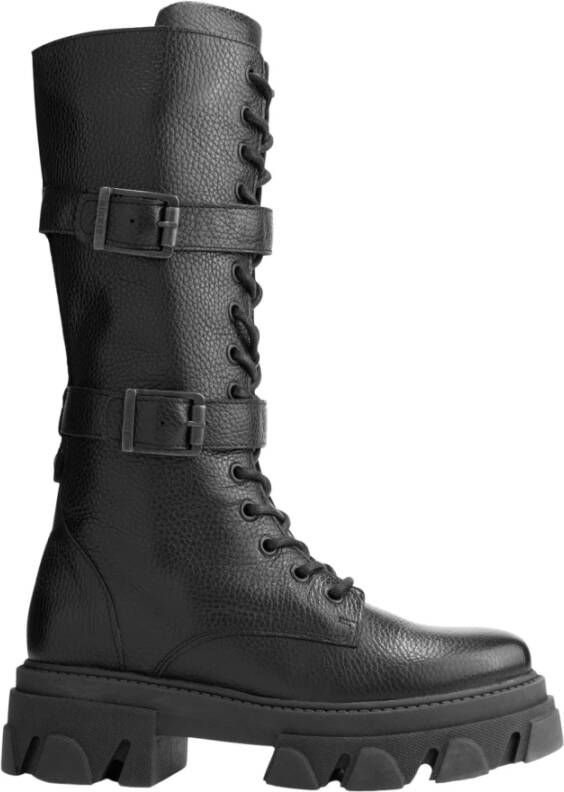 Nikkie Dana Combat Boots N 9-430 2301 Black Zwart Dames