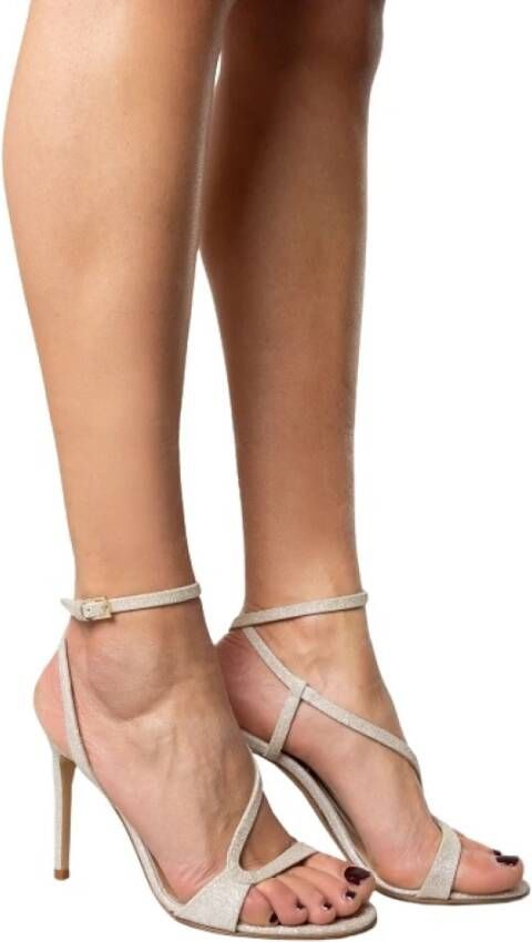 Ninalilou Glitter sandaal Grijs Dames