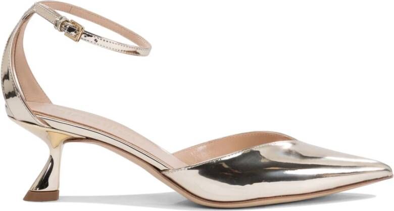 Ninalilou Gouden Hakken Elegante Damesschoenen
