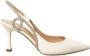 Ninalilou Juwelen Wit Leren Slingback Sandaal - Thumbnail 1