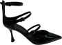 Ninalilou Lak gesp hoge hak pumps Black Dames - Thumbnail 1
