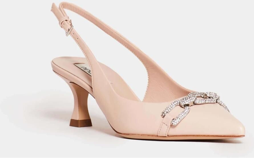 Ninalilou Beige Leren Slingback Sandalen - Foto 2