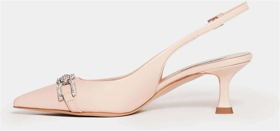 Ninalilou Beige Leren Slingback Sandalen - Foto 3