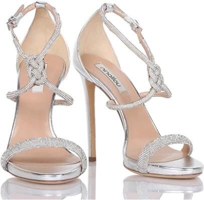 Ninalilou High Heel Sandals Grijs Dames - Foto 3