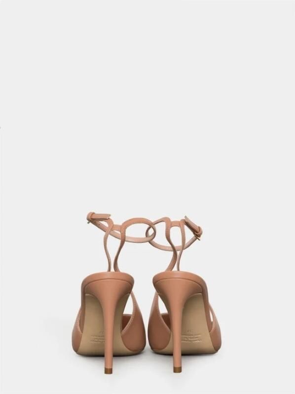 Ninalilou Lederen slingback sandaal Beige Dames - Foto 2