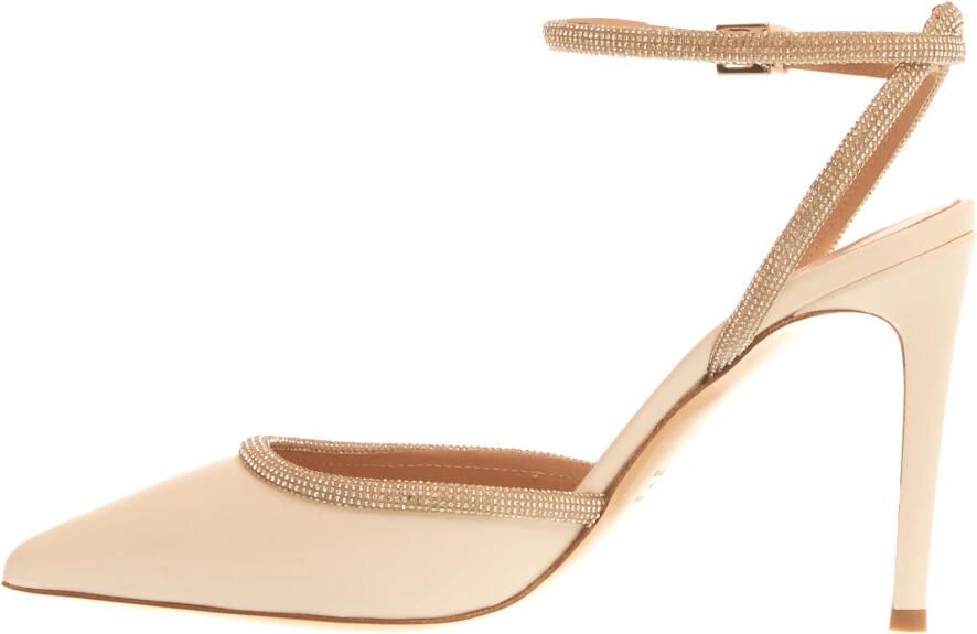 Ninalilou Slingback leren pumps met Swarovski - Foto 3