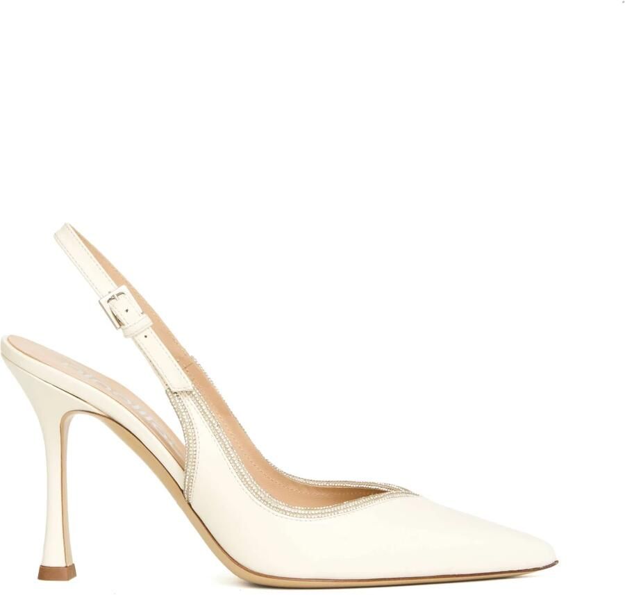 Ninalilou Slingback Tacco 90 mm Profilo Strass