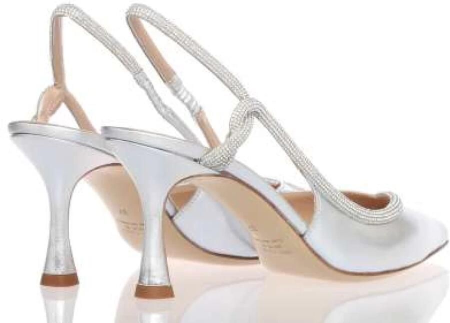 Ninalilou Strass Slingback in Zilver Leer - Foto 3
