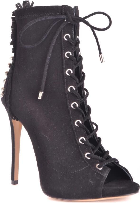 Ninalilou Zwarte Stiletto Enkellaarzen voor Vrouwen - Foto 2