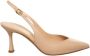 Ninalilou Nude leren slingback sandaal - Thumbnail 1