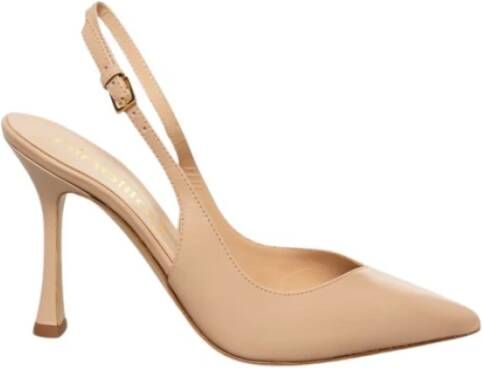 Ninalilou Nude leren slingback sandaal