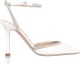 Ninalilou Strass Enkelband Hakken White Dames - Thumbnail 1