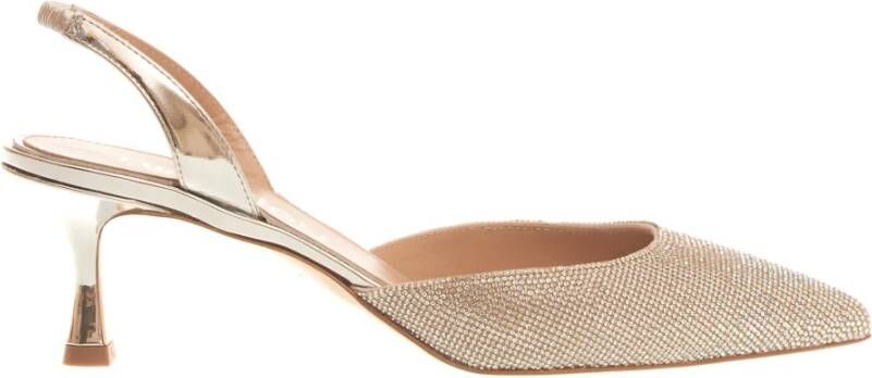 Ninalilou Zilveren Kristal Strass Slingback Pumps - Foto 2