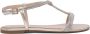 Ninalilou Zilveren Leren Sandalen voor Vrouwen - Thumbnail 1