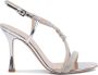 Ninalilou Zilveren Leren Sandalen voor Vrouwen - Thumbnail 1