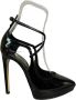 Ninalilou Zwarte lakleren hoge hak pumps Black Dames - Thumbnail 1