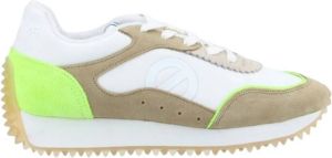 No Name Dames sportschoenen Punky jogger th.nylon suede Wit Dames