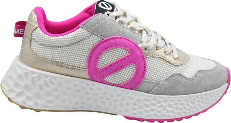 No Name Geknoopte Dove Sand Lage Schoenen
