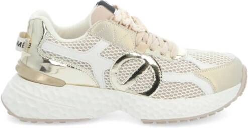 No Name Gouden Sneakers met 5 cm zool