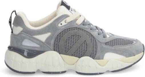 No Name Grijze Sneakers met 4 cm zool