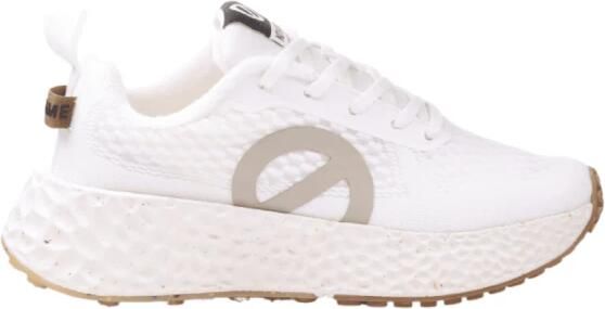 No Name Witte Mesh Sneakers met Logo Details - Foto 2