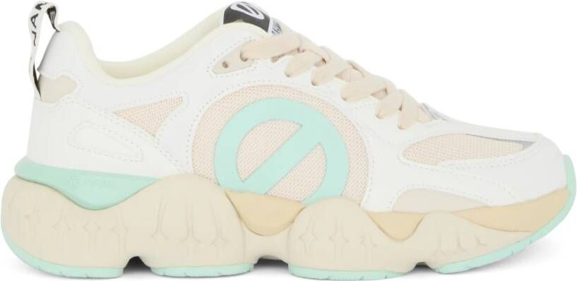 No Name Paars Geel Sneakers Stijlvol Comfortabele Pasvorm