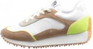 No Name Dames sportschoenen Punky jogger th.nylon suede Wit Dames