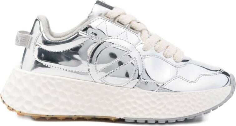 No Name Zilveren Sneakers voor Stijlvolle Casual Uitjes