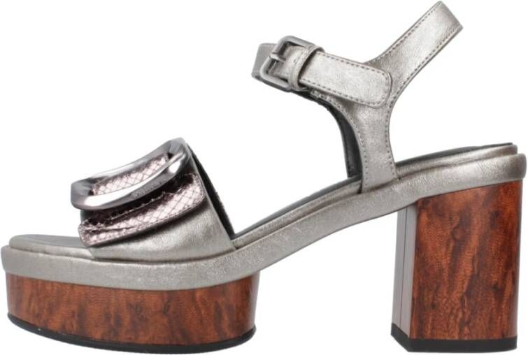 Noa Harmon Elegante Hoge Hak Sandalen voor Vrouwen Gray Dames