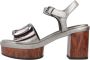 Noa Harmon Elegante Hoge Hak Sandalen voor Vrouwen Gray Dames - Thumbnail 1