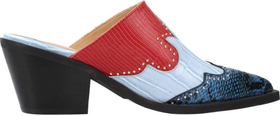 Noa Harmon Heeled Mules Blue Dames