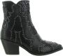 Noa Harmon 008867 Enkellaarsjes Enkelboots met rits Dames Zwart - Thumbnail 2