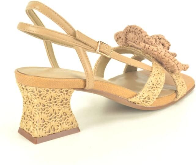 Noa Harmon Raffia Sandal Bloem 4cm - Foto 3