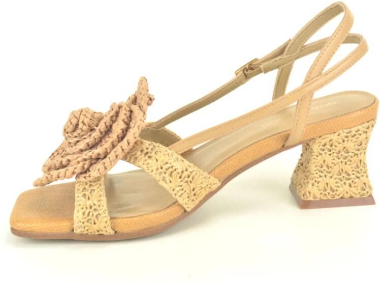 Noa Harmon Raffia Sandal Bloem 4cm - Foto 2