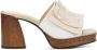 Noa Harmon Muiltjes Female Sandalen Instappers Damesschoenen Leer 9235 Gebroken wit - Thumbnail 3