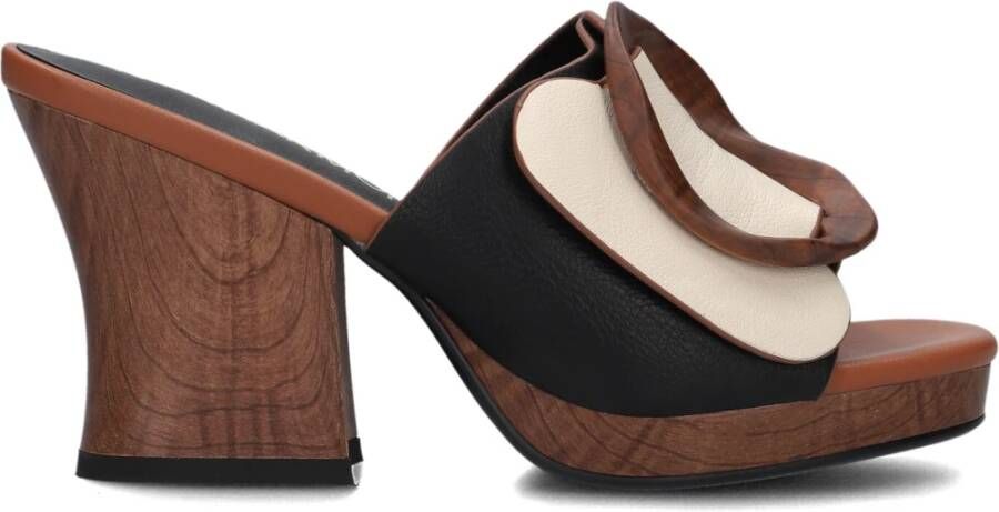 NOA HARMON Slippers Dames 9662 Maat: 41 Materiaal: Leer Kleur: Wit