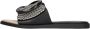 NOA HARMON Slippers Dames 9661 Maat: 37 Materiaal: Papierstro Kleur: Zwart - Thumbnail 3