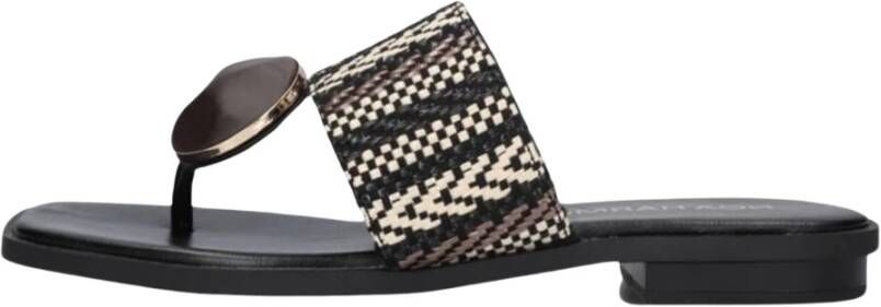 NOA HARMON Slippers Dames 9226 Maat: 36 Materiaal: Raffia Kleur: Zwart - Foto 5