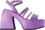 Nodaleto Bulla Chibi Sandals Purple Leather Paars Dames - Thumbnail 1